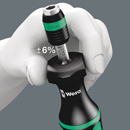 Wera - Series 7400 Kraftform Adjustable Torque Screwdriver with Rapidaptor Quick-Release Chuck 0.10-0.34 Nm - 05074770001