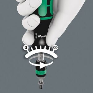 Wera - Series 7400 Kraftform Adjustable Torque Screwdriver with Rapidaptor Quick-Release Chuck 0.10-0.34 Nm - 05074770001