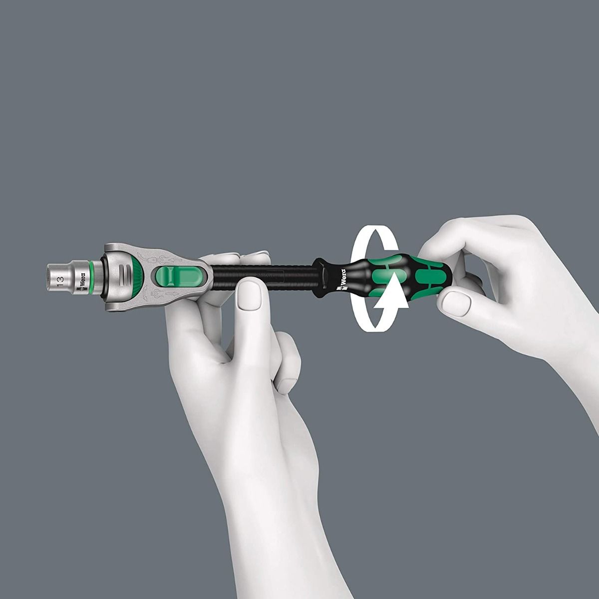 Wera 05004016001 - 8100 SA 6 Zyklop Metric Speed Ratchet Set, 28 Piece, 1/4"