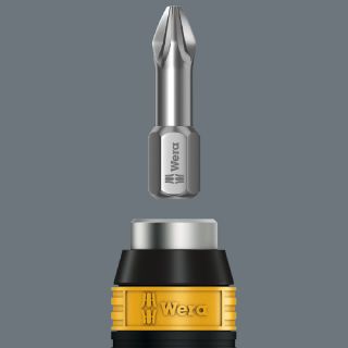 Wera - 7460 ESD series Kraftform Torque screwdrivers, with factory pre-set value (0.3 Nm) and Rapidaptor quick-release chuck, handle size 105 mm - 05074840001