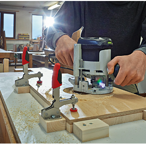 Bessey - Vertical toggle clamp with open arm and horizontal base plate - STC-VH20