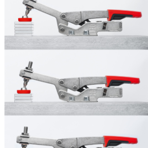 Bessey - Vertical toggle clamp with open arm and horizontal base plate - STC-VH20