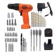 BLACK + DECKER 9.6V NiCAD drill with 50 accessories